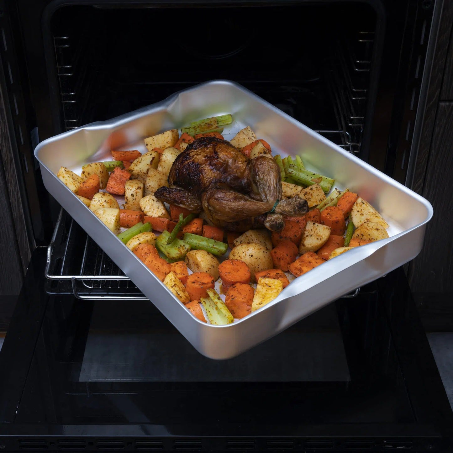 Sunnex Baking Dish 610 X 457 X 70Mm Recess Handle Alum ALBD600R
