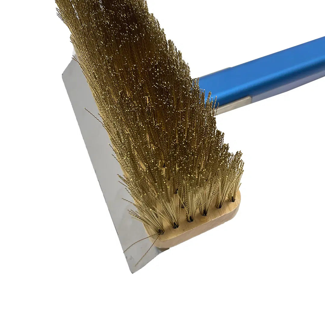 Kh Amore Rect Oven Brush With Scraper 19 X 6Cm Head With 150Cm Handle 37450