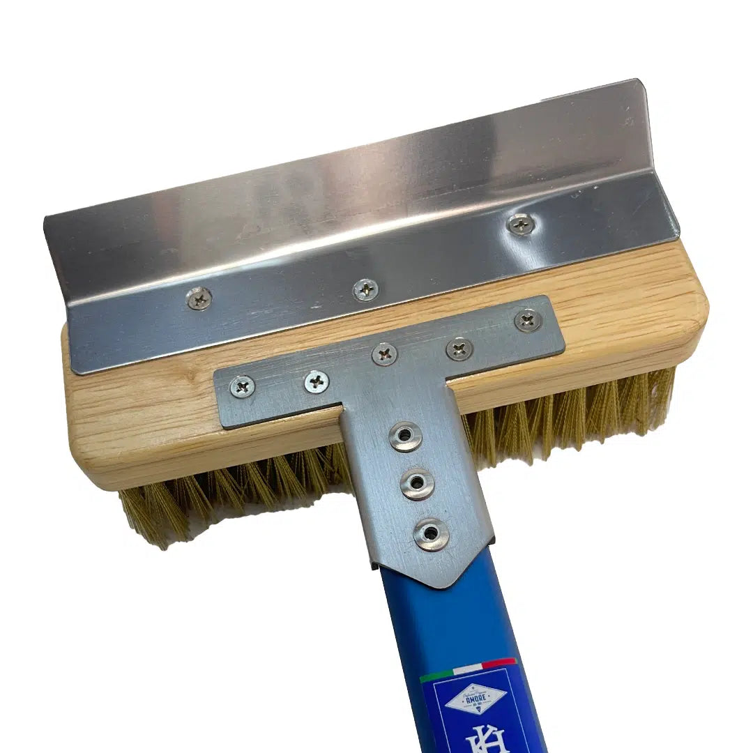 Kh Amore Rect Oven Brush With Scraper 19 X 6Cm Head With 150Cm Handle 37450