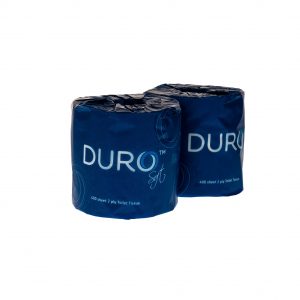 Duro 2 Ply Toilet Paper Roll 400 Sheet Individually Wrapped 48 Per Box 400V