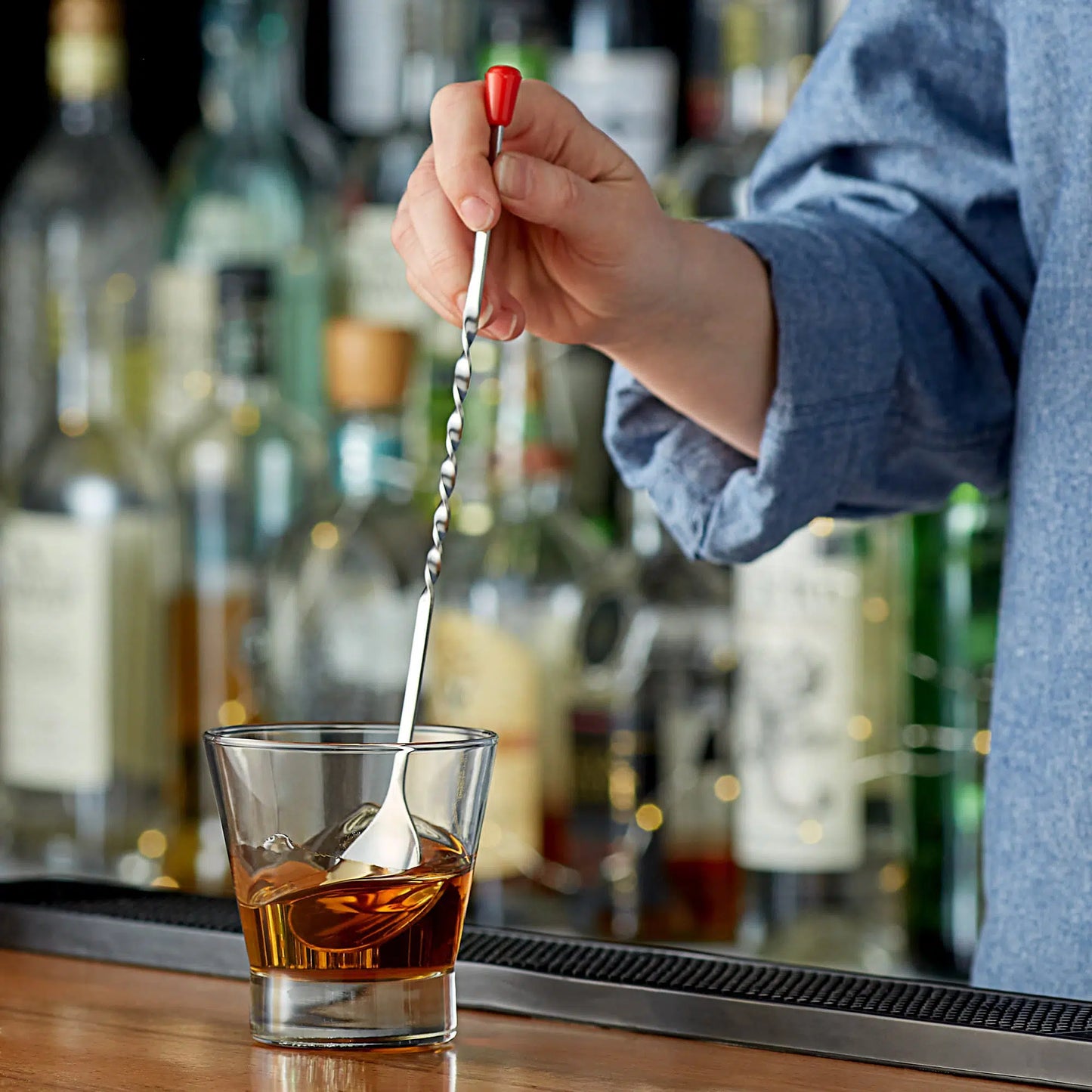 KH Muddling Spoon S/S 28cm Red Tip 41212