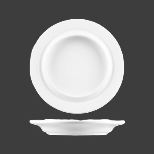 LF Classicware Aged care/Healthcare Elavated Rim Plate(18) 222x30mm 487