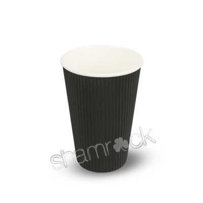 Shamrock 16oz Black Ripple Cup (20sl x25) 502180