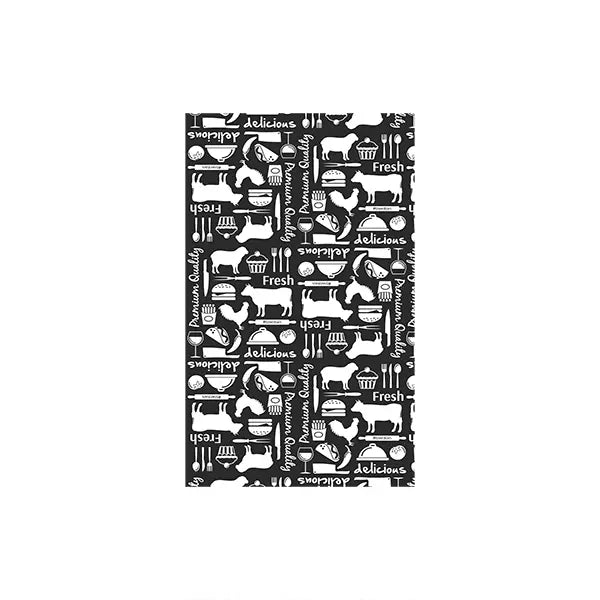 Black Paper With Animal Print 190X310 (200) 74210