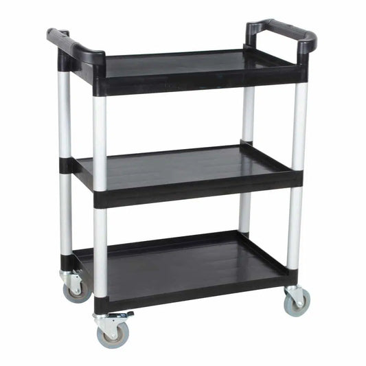 Kh Classik Chef 3 Tier BLACK Utility Trolley Small 81x41x91H 97183