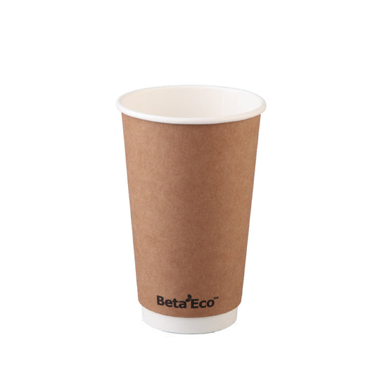 16oz Smooth Double Wall Brownkraft Cup BE-SDW16K (25) x 20