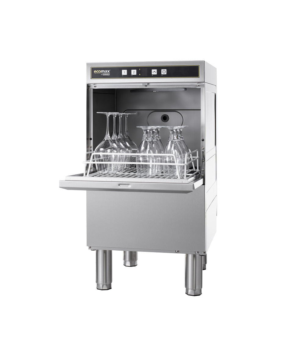 Hobart ECOMAX 404 COMPACT GLASSWASHER 534MMW X 436D X 850H 15AMP