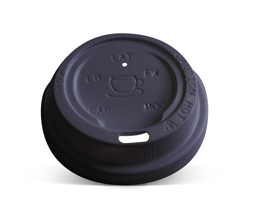 8/12/16oz Black Lid (90mm lid) (20sl x50) HL1216B