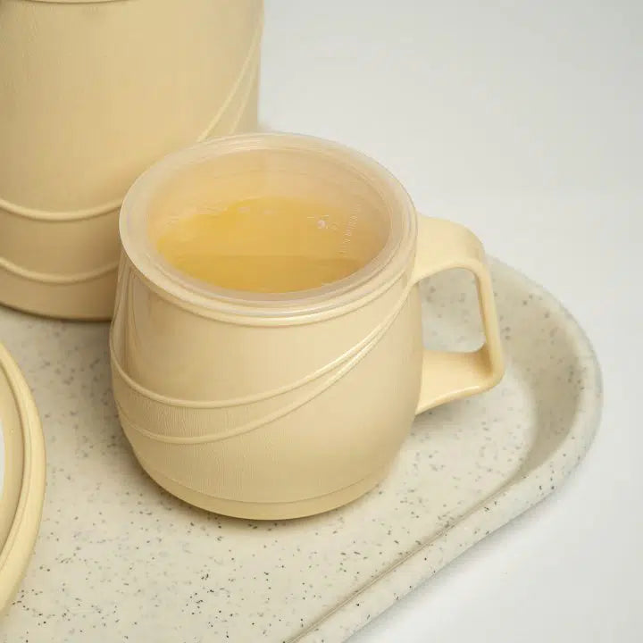 Kh Healthcare 250ml Yellow Moderne Insulated Bev. Single Handle Mug (#32) 98130