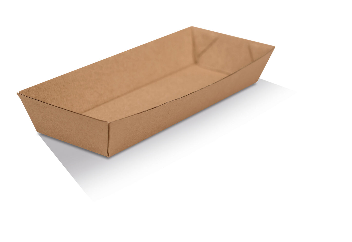 Open Hotdog Tray Brown Kraft (100) X 6 Carton PCT6