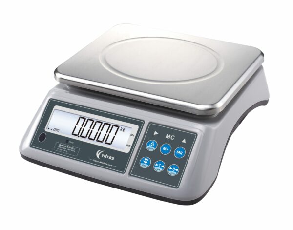 PSC7330 Portion Scale 30kg in 1g increments, Waterproof Keypad, rechargeable battery.