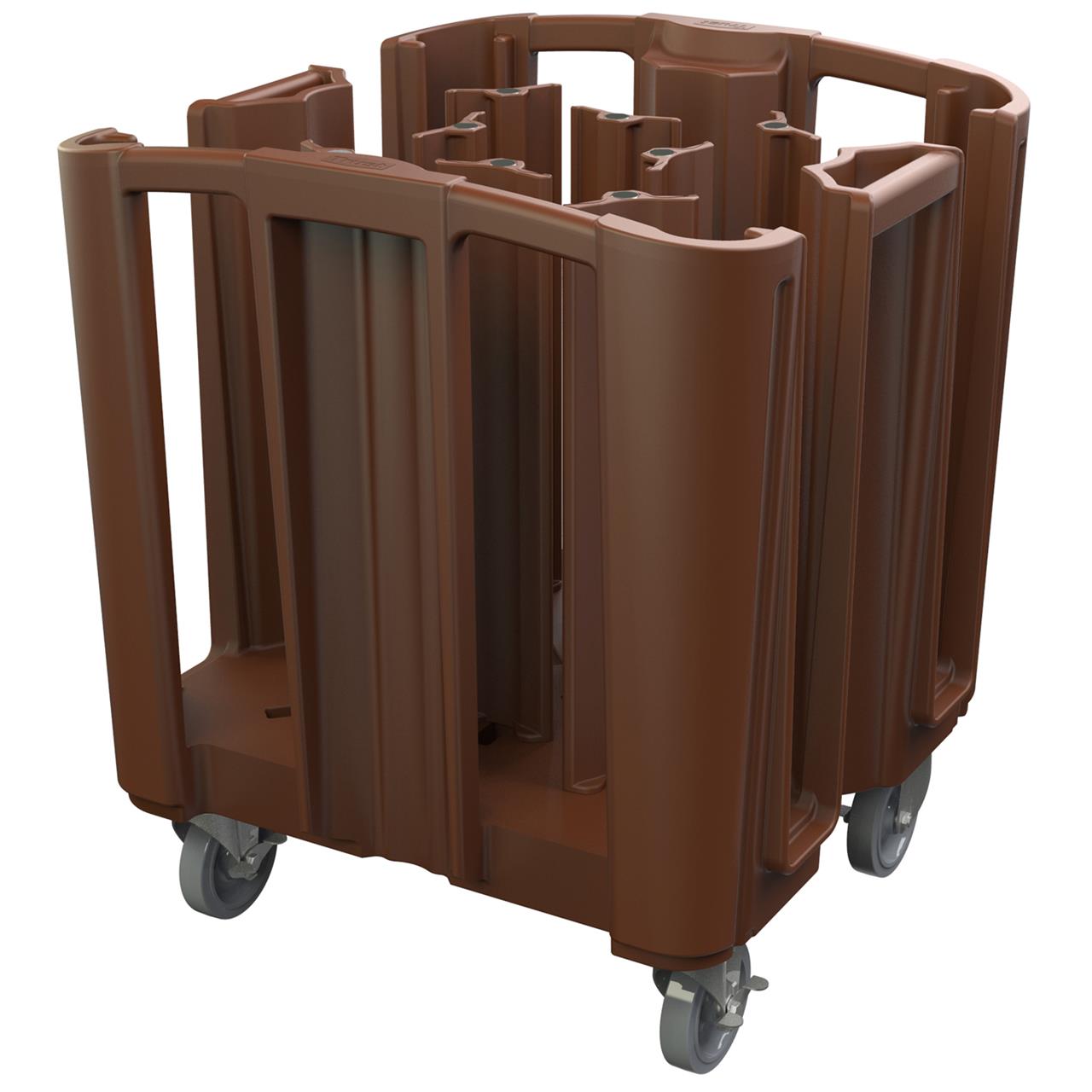 Trust Commercial Dish / Plate Cart Adjustable Brown (8651) 18174