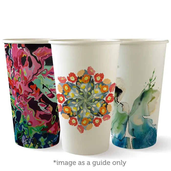 Biopak 16oz Single Wall Art Series Cup (20sl x50) BC-16-ART
