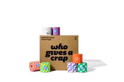 Who Gives A Crap 100% Recycled Toilet Paper Double Length (48)