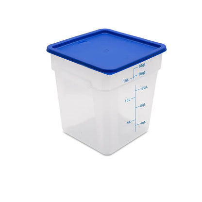 Kh Classik Chef Food Grade Square Storage 17.2Lt Pp Translucent -5 To 80C 17418