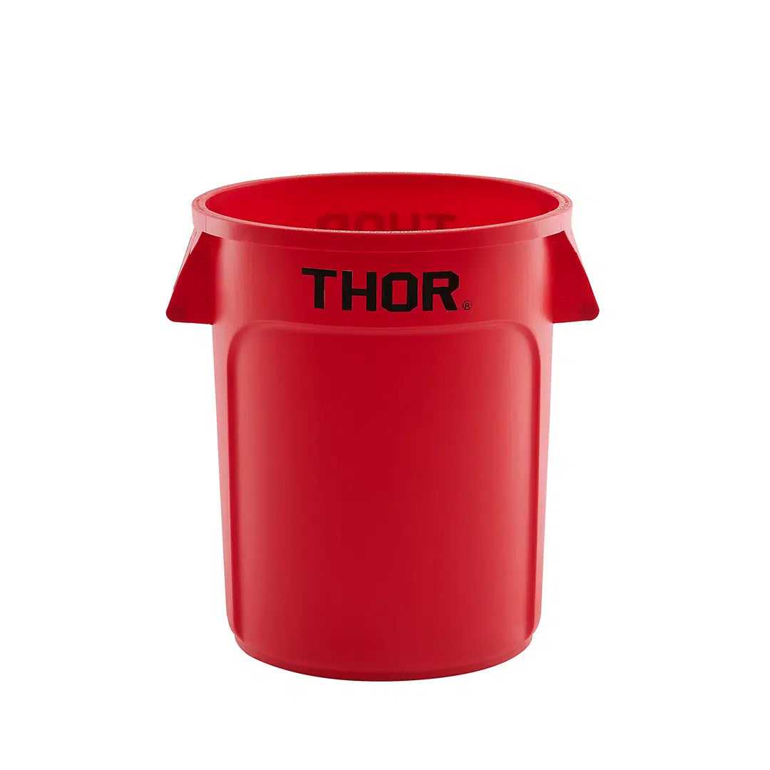 Trust Commercial Thor Food Safe Round Bin 75lt Red 17817