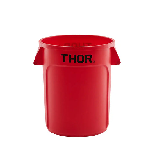 Trust Commercial Thor Food Safe Round Bin 75lt Red 17817