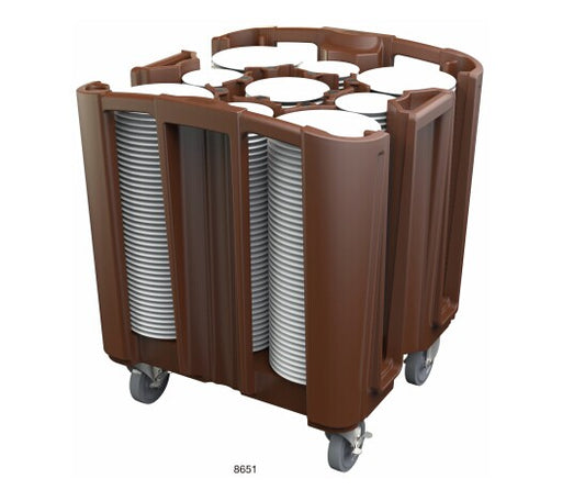 Trust Commercial Dish / Plate Cart Adjustable Brown (8651) 18174
