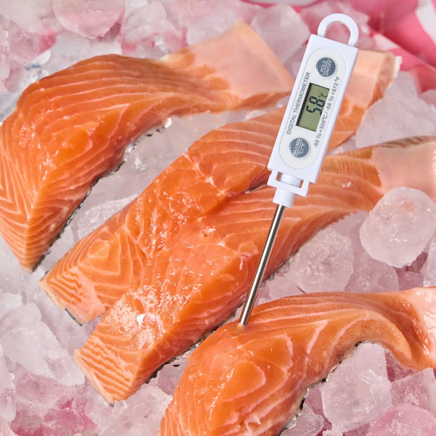 Kh Spot On Digital Thermometer Waterproof -50C To 300C 19507