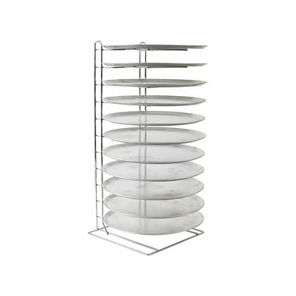 Kh Amore Heavy Duty Pizza Stand 11 Slot Chrome Steel 37003