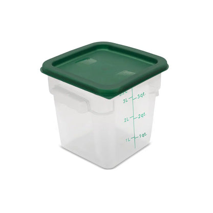 Kh Classik Chef Food Grade Square Storage 3.8Lt Pp Translucent -5 To 80C 17404