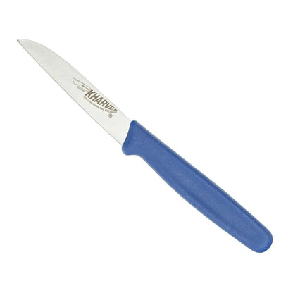 Kh Kharve Paring Knife European 8Cm Blue Handle 48102
