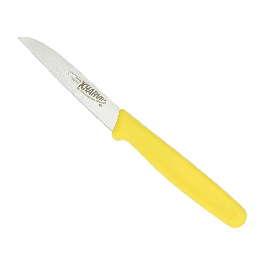 Kh Kharve Paring Knife European 8Cm Yellow Handle 48105