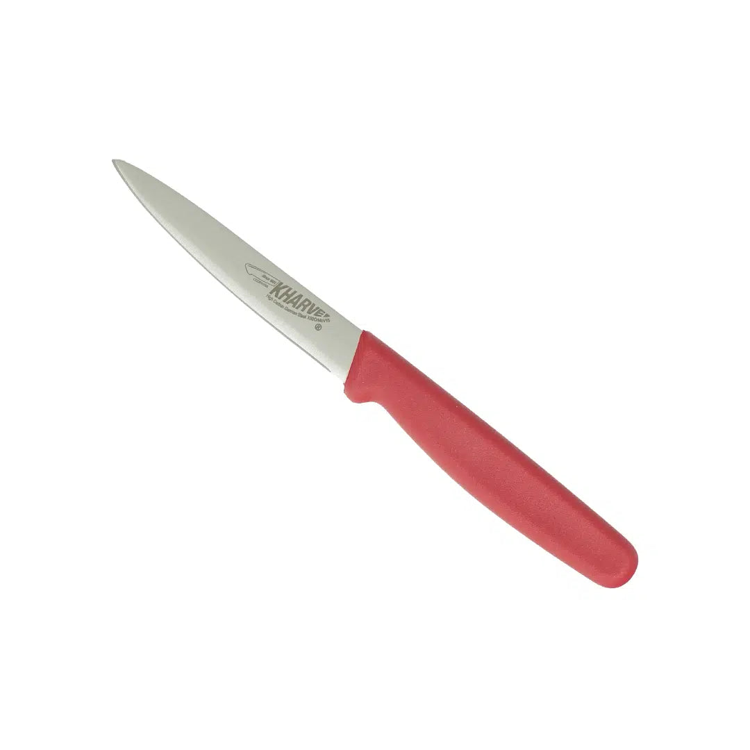 Kh Kharve Paring Knife 10Cm Red Handle 48114