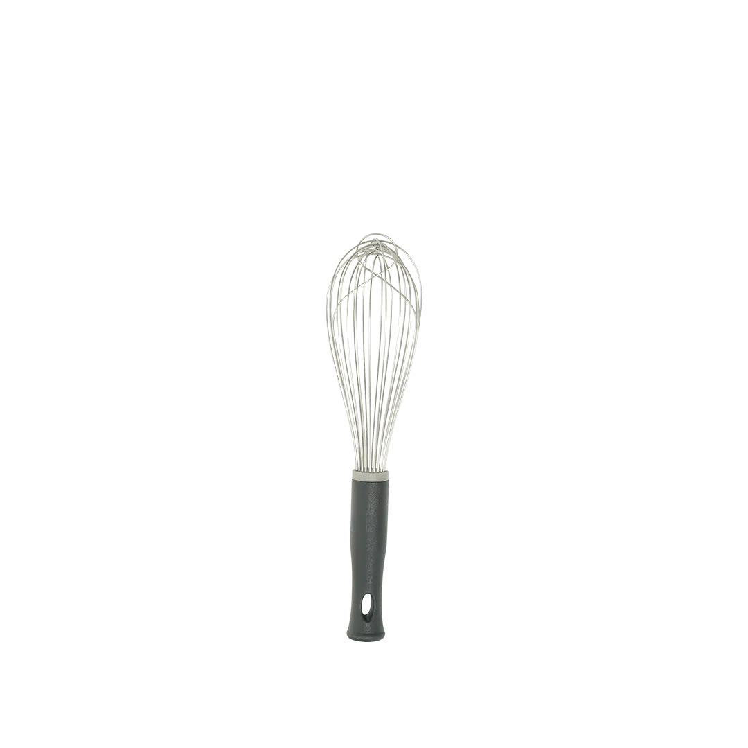 Kh Kookie Whisk Piano Wire 30Cm Nylon Handle Black 48382