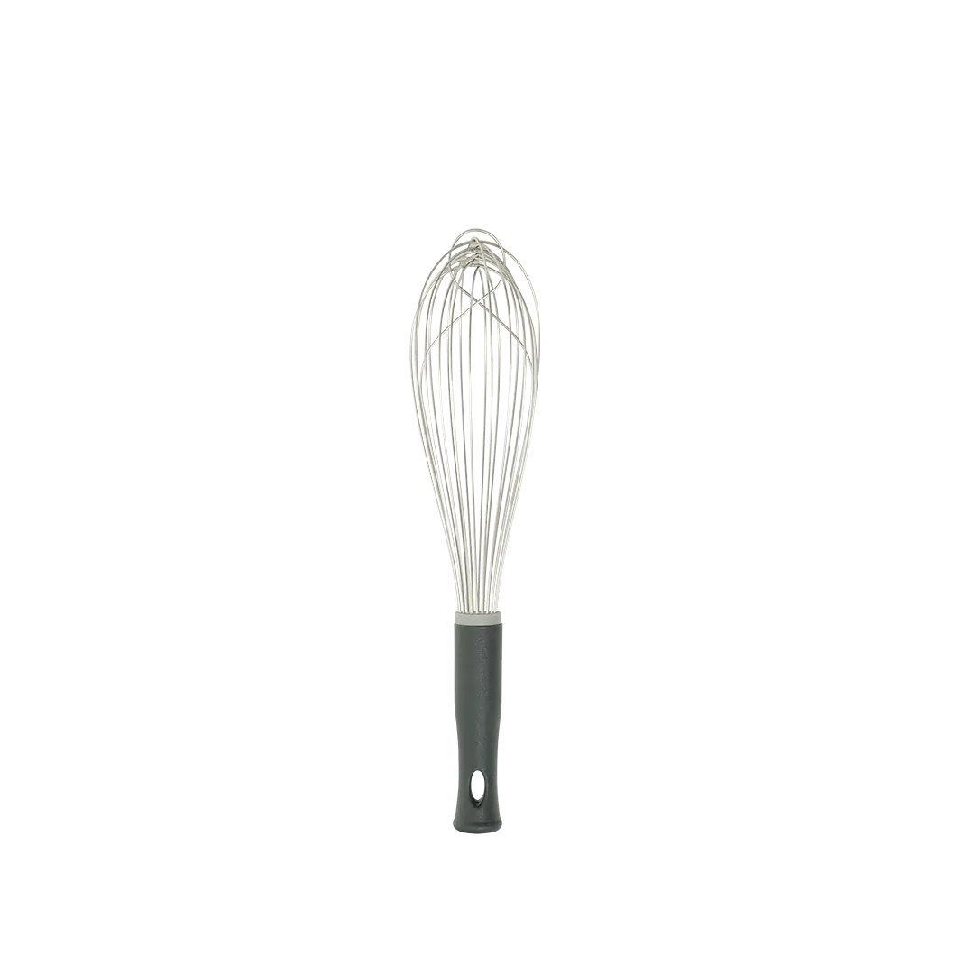Kh Kookie Whisk Piano Wire 35Cm Nylon Handle Black 48384