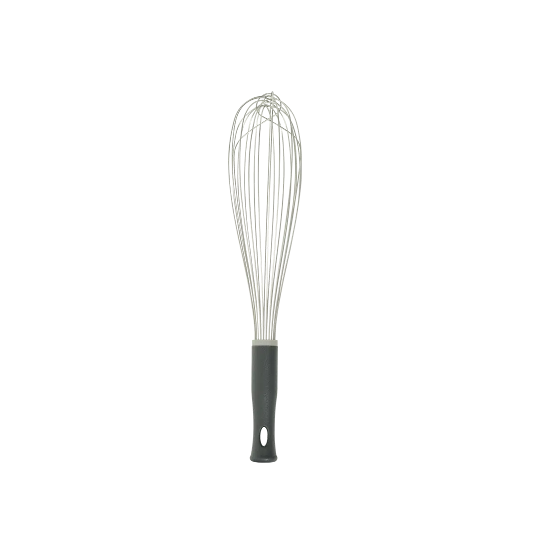 Kh Kookie Whisk Piano Wire 40Cm Nylon Handle Black 48386