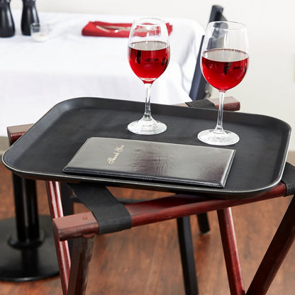 KH Classik Chef Tray Rubber Non Slip Rectangle 300 x 400mm BLACK 89160