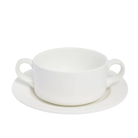 Kh Duraware Double Handle Soup Bowl 300Ml 61149