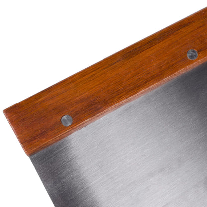 Kh Classik Chef Scraper Dough 150mm x 75mm Wood Handle S/Steel Blade SCRDOU15