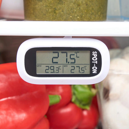 Kh Spot On Digital Thermometer Fridge / Freezer -20C To 40C 19513