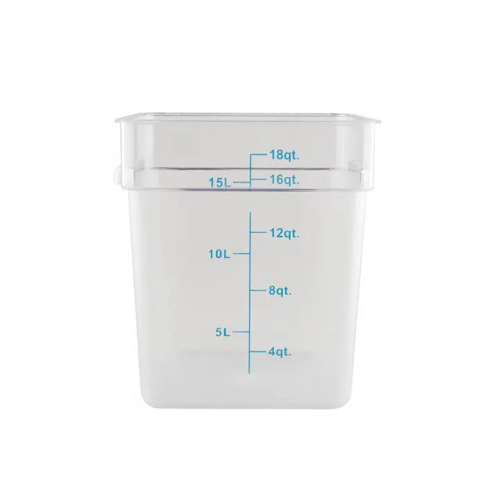 Kh Classik Chef Food Grade Square Storage 17.2Lt Pc Clear 17218 – Caterworx