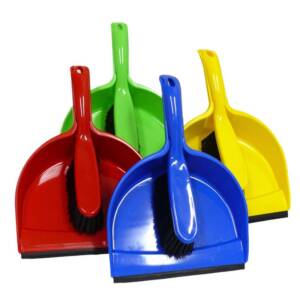 Plastic Dust Pan Set Assourted Colours