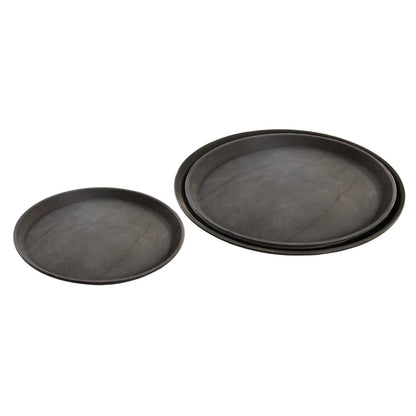 Kh Classik Chef Non Slip Round Tray 40cm Black 89140