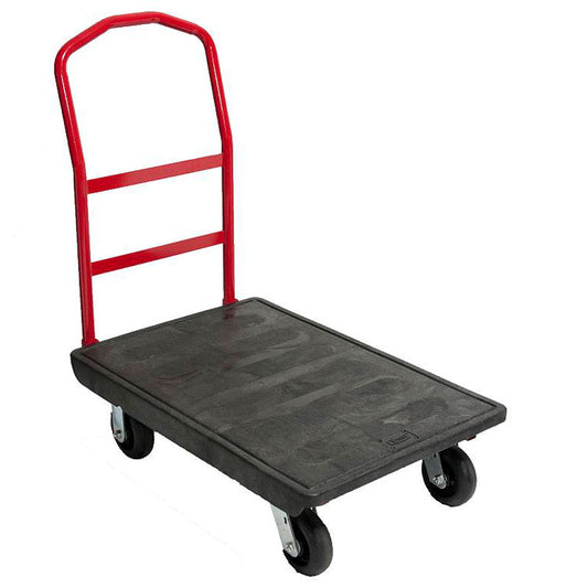 Trust Commercial Platform Utility TrollyH/D Black and Red 101l x 61w x 100h 18073