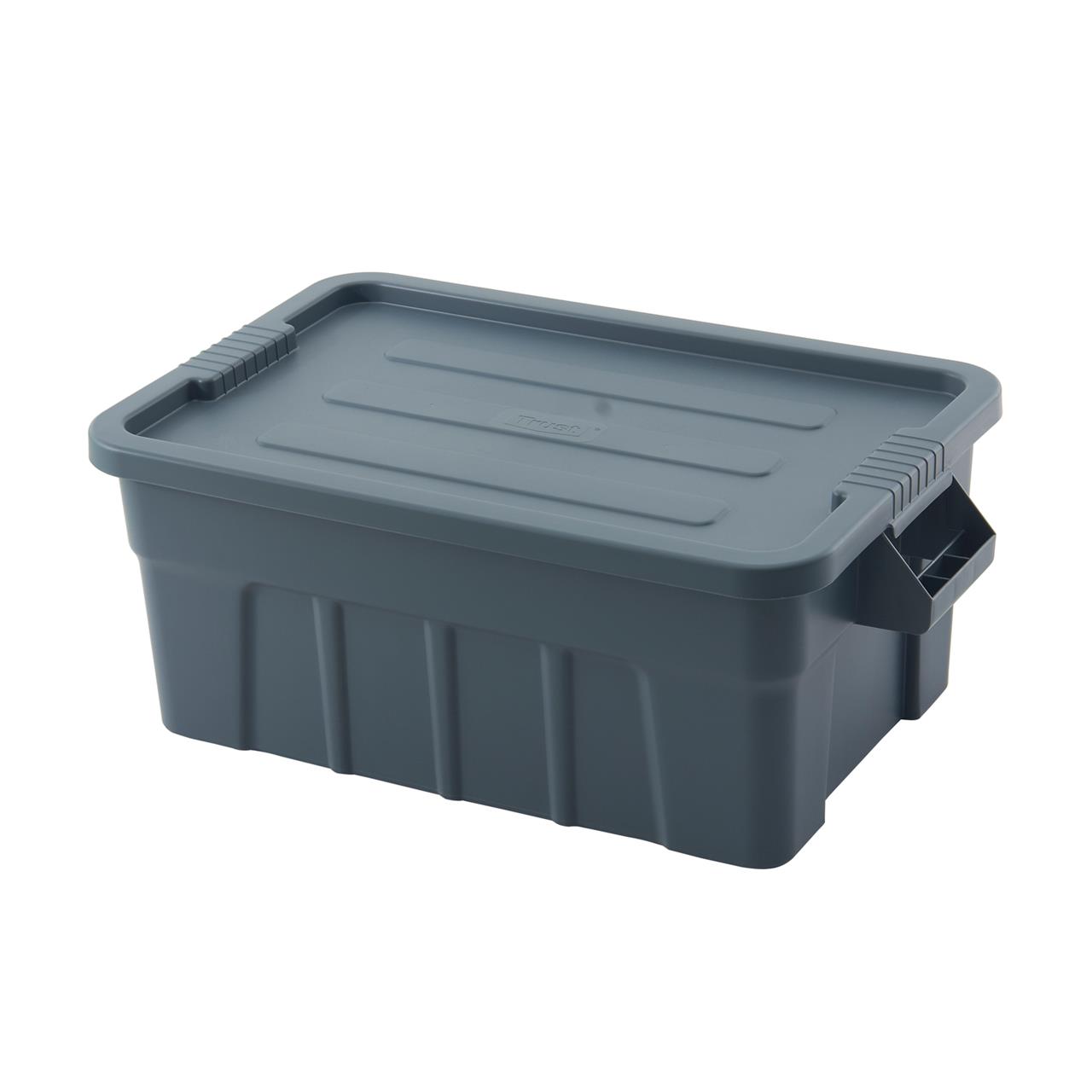 Trust Commercial Tote Box & Lid 708 X 434 X 384Mm 75Lt Food Grade Grey (3012) 18166
