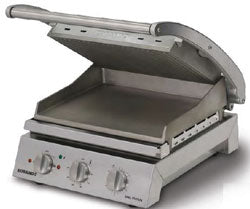 Roband 6 Slice Grill Station with Smooth Plates Non Stick -10amp